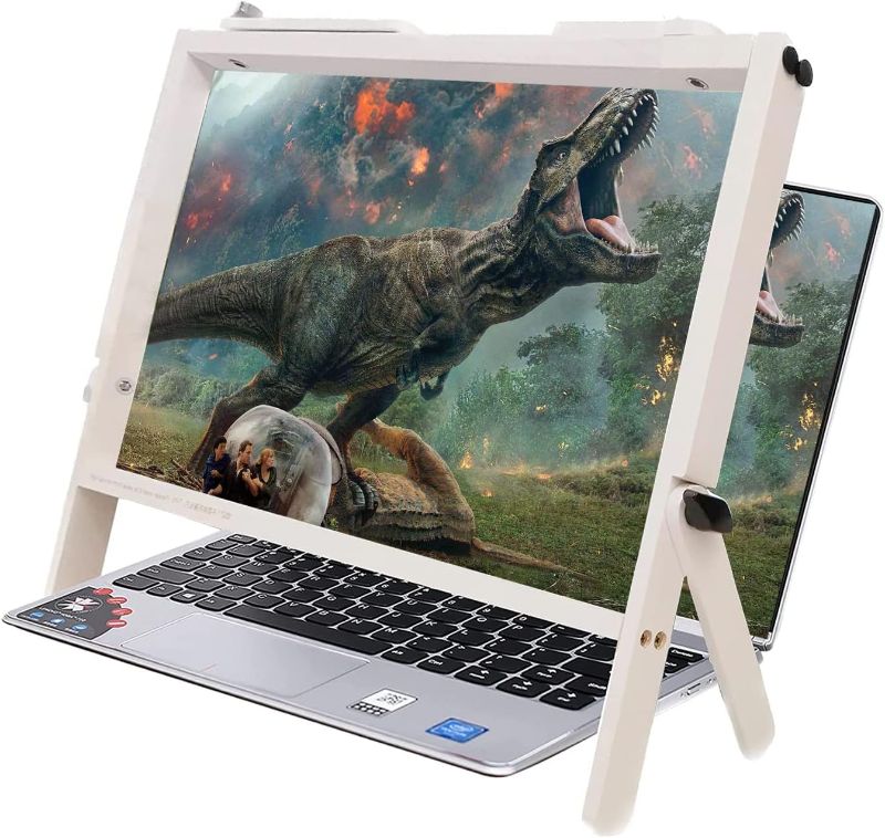 Photo 1 of Laptop Screen Magnifier, 21 inch Screen Amplifier, Multi Angle Adjustable Bracket, Suitable for Middle-Aged and Elderly People to Read Books, Mobile Phone and Laptop
**DAMAGED BOX**