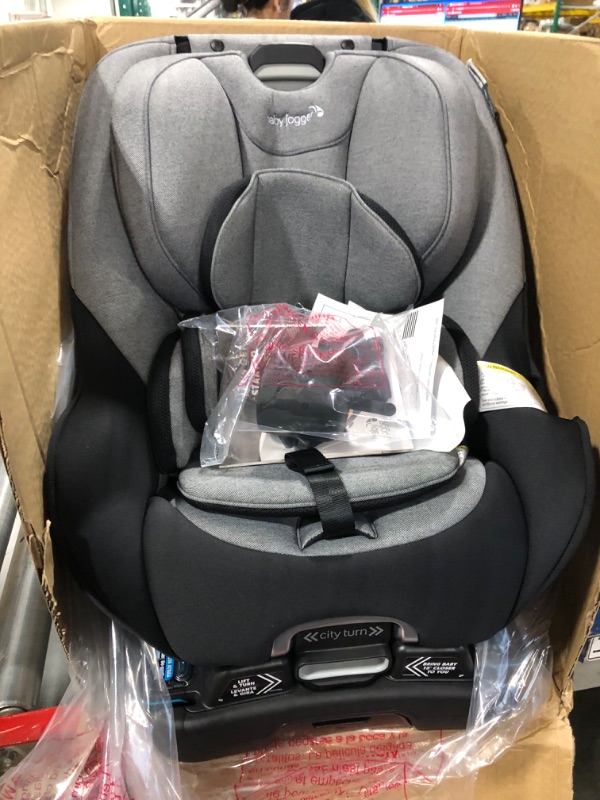 Photo 2 of Baby Jogger City Turn Rotating Convertible Car Seat | Unique Turning Car Seat Rotates for Easy in and Out, Onyx Black