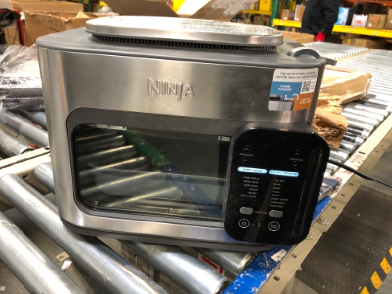 Photo 2 of Ninja SFP701 Combi All-in-One Multicooker, Oven, and Air Fryer, 14-in-1 Functions, 15-Minute Complete Meals, Includes 3 Accessories, Grey, 14.92 x 15.43 x 13.11