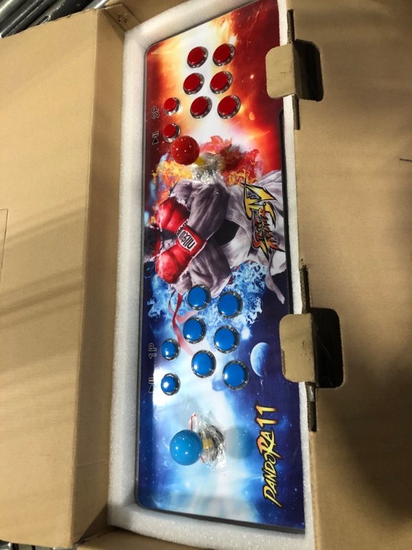 Photo 1 of Best brose Pandora's Box 11 Arcade Game Console , 5000 Games Installed,Support 3D Games, Games Classification, Upgraded CPU, Support PS3 PC TV 4 Players, Favorite List (Blue)