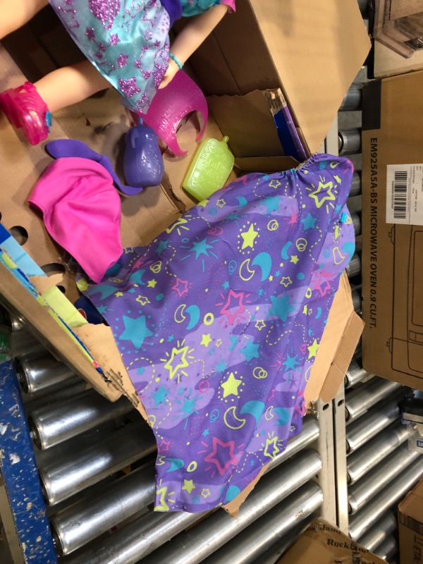 Photo 1 of Baby Alive Baby Grows Up (Dreamy) - Shining Skylar or Star Dreamer, Growing and Talking Baby Doll, Toy with 1 Surprise Doll and 8 Accessories , Blue