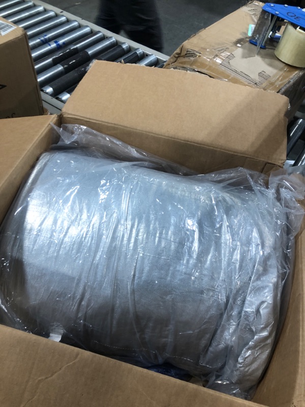 Photo 1 of 6 Layers Truck Cover Waterproof All Weather, Migaven Waterproof UV-Proof Windproof Truck Covers for Ford F150 Silverado 1500 Ram 1500 Toyota Tundra, Length Up to 240'' Silver For Truck Length Up To 240 inch Silver