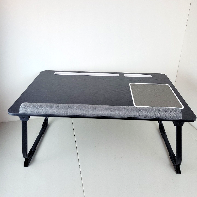 Photo 1 of 17 inch Laptop Desk 2-in-1 Lap Desk Cushion with Mouse Pad Phone Slot Black Gray