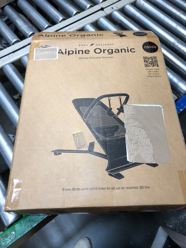 Photo 1 of Baby Delight Alpine Deluxe Portable Bouncer | Infant | 0 – 6 months | Charcoal Tweed