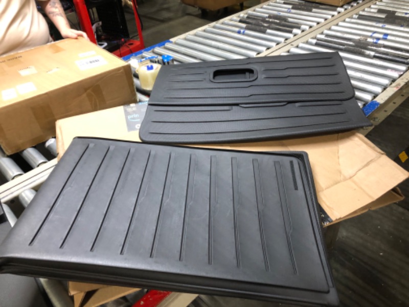 Photo 1 of CARESA Cargo Liner for 2021-2024 Chevrolet Suburban/GMC Yukon XL Accessories, All Weather TPE Trunk Mat Behind 3rd Row for Chevy Suburban (Fit 7/8/9 Passenger) 7/8/9 Passenger Cargo Liner