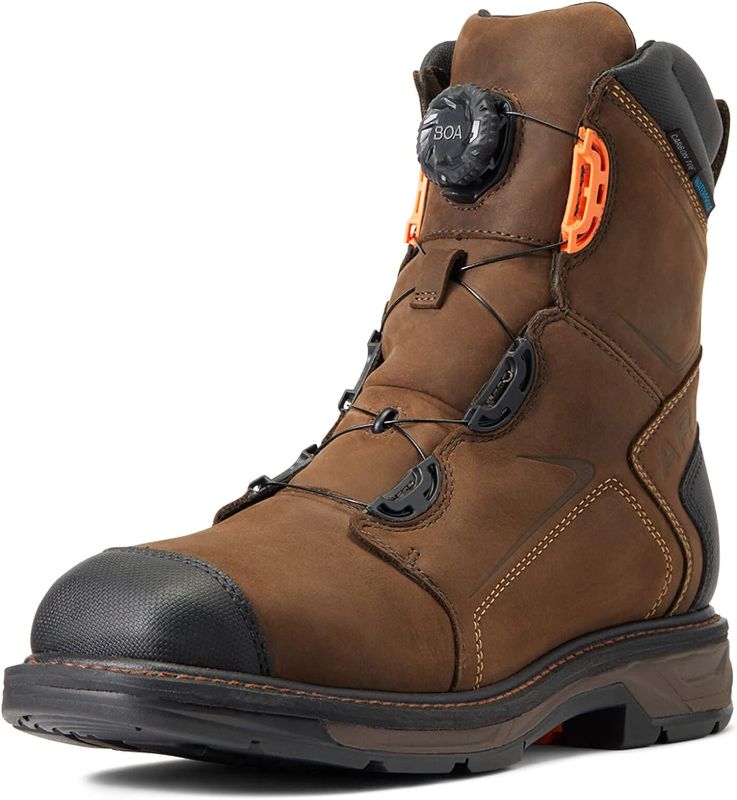 Photo 1 of ARIAT Men's Workhog Xt 8" Boa Waterproof Carbon Toe Work Boot Western  SIZE 12