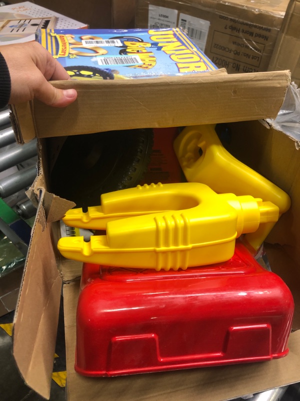 Photo 2 of **FOR PARTS ONLY** MISSING MAIN RODS* The Original Big Wheel Junior for Toddlers, Age 18 Months to 3 Years, Blue-Yellow-Red, 8.5" Wheel Ride On Tricycle Cruiser, Kid Powered Pedal Bike, 50th Year, Sit Down Riding Push Around Outdoor Toy…