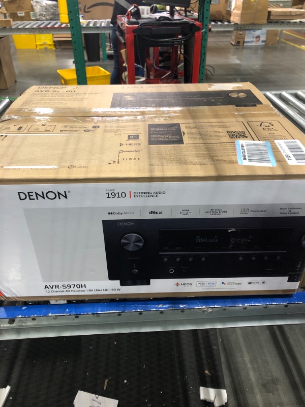 Photo 3 of Denon AVR-S970H 8K Ultra HD 7.2 Channel (90Watt X 7) AV Receiver 2022 Model - Built for Gaming, Music Streaming, 3D Audio & Video, Alexa + HEOS, Black AVR-S970H Receiver