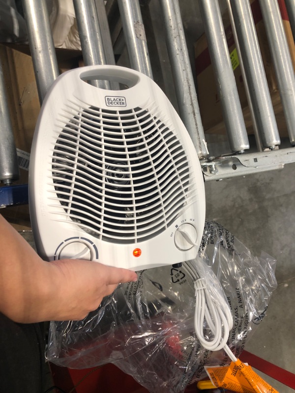 Photo 2 of 1,500-Watt Personal Desktop Heater (White)