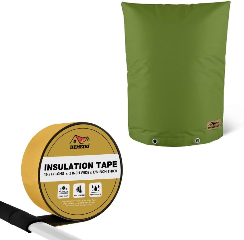 Photo 1 of 16”W x 20”H Backflow Preventers Protection – Green, Pipe Insulation Tape 16.5 FT x 2 Inch