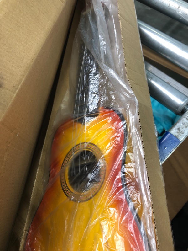 Photo 1 of balacoo Guitarra Children Guitar Toy- 21 Inch Acoustic Guitar, Wooden Guitar Plaything, Portable Guitar Toy, Kids Guitar Plaything, Small Size Guitar Toy for Children Kids, Sun Color Child Guitar Giallo