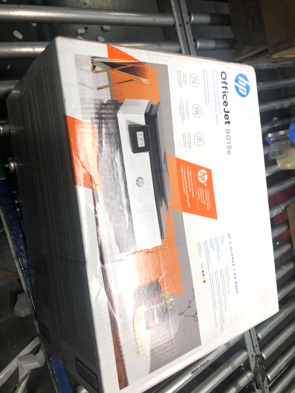 Photo 2 of HP OfficeJet 8015e Wireless Color All-in-One Printer with 6 Months Free Ink with HP+(228F5A), White