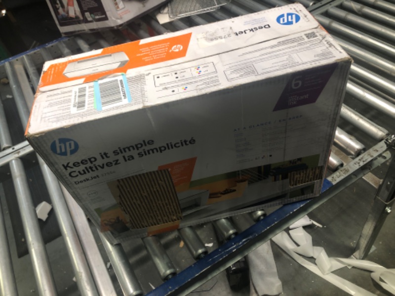 Photo 2 of HP DeskJet 2755e Wireless Color inkjet-printer, Print, scan, copy, Easy setup, Mobile printing, Best-for home, Instant Ink with HP+,white