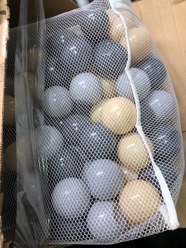 Photo 1 of GOGOSO Ball Pit Balls for Toddlers Pack of 100pcs Phthalate Free BPA Free Non-Toxic 2.2-Inch Crush Proof Play Balls A Gray Colors