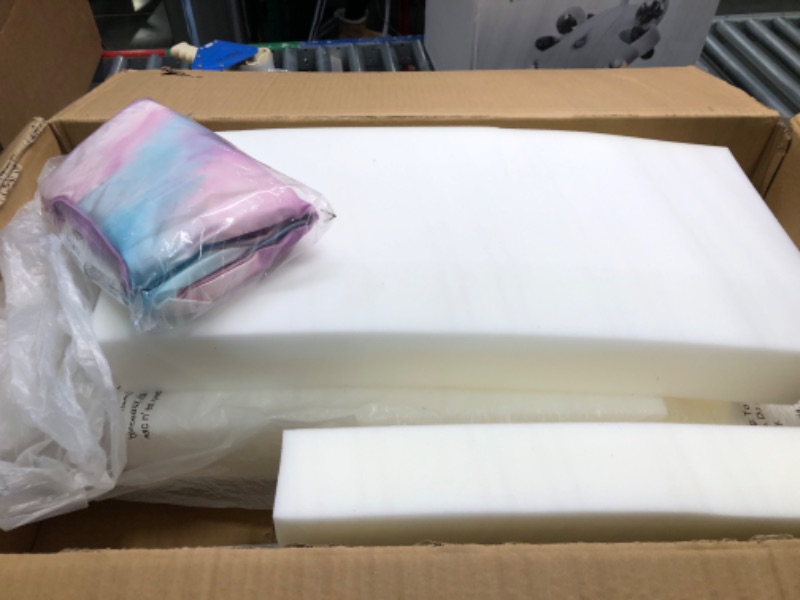 Photo 1 of Delta Children Cozee Flip-Out Sofa - 2-in-1 Convertible Sofa to Lounger for Kids, Pink Tie Dye