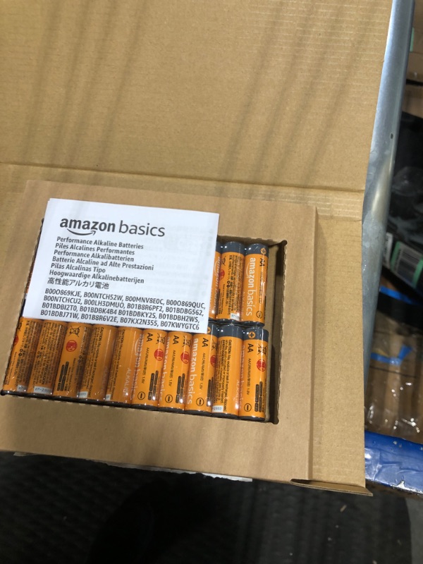 Photo 2 of Amazon Basics 20-Pack AA Alkaline High-Performance Batteries, 1.5 Volt, 10-Year Shelf Life AA 20 Count (Pack of 1)