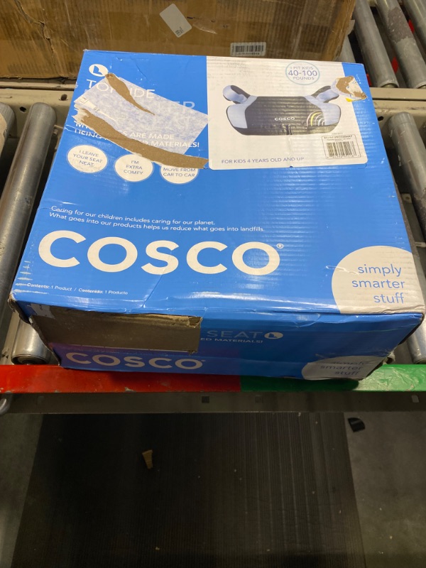 Photo 1 of Cosco Topside Backless Booster Car Seat, Lightweight 40-100 lbs, Rainbow