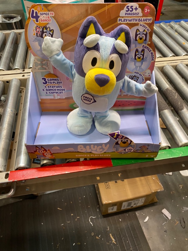 Photo 1 of Bluey Dance and Play 14" Animated Plush | Over 55 Phrases and Songs, Multicolor