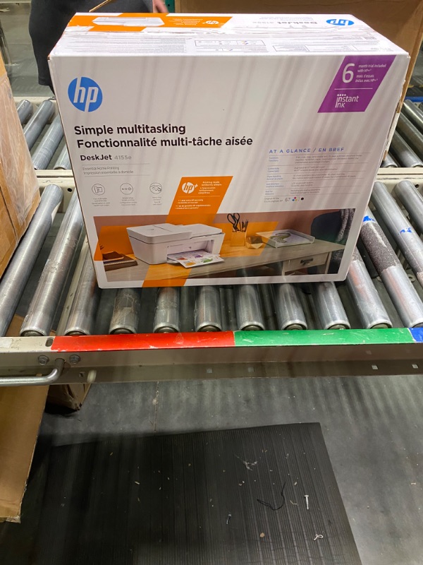 Photo 1 of HP DeskJet 4155e Wireless Color All-in-One Printer & 67XL Tri-Color High-Yield Ink Cartridge | 3YM58AN & 67XL Black High-Yield Ink Cartridge | 3YM57AN Printer + Tri-color Ink + Black Ink