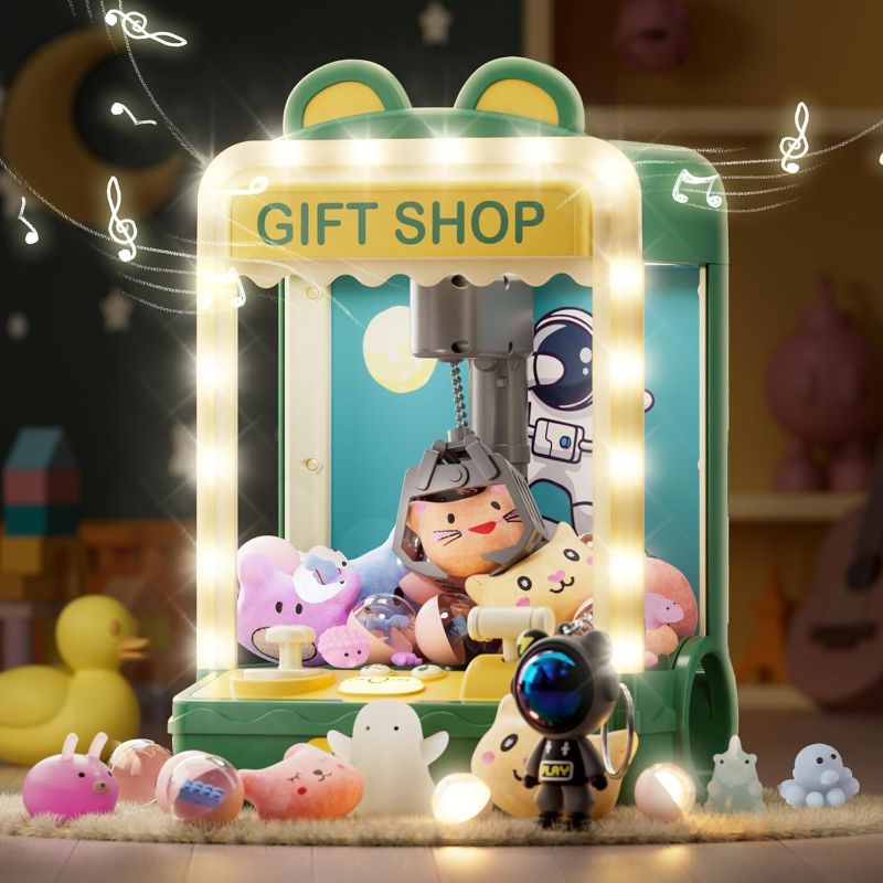 Photo 1 of Skirfy Claw Machine for Kids with Lights,Easter Gift Boys Toys Age 8-10,Mini Candy Machine Toys for Girls, Boys Arcade Game Machines with Astronaut Toy&Squishies Toys,Vending Machine,Birthday Gifts
