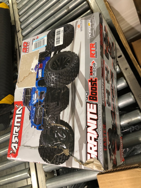 Photo 2 of ARRMA RC Truck 1/10 Granite 4X2 Boost MEGA 550 Brushed Monster Truck RTR (Batteries and Charger Not Included), Blue, ARA4102V4T2