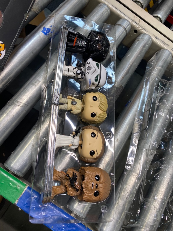 Photo 1 of Funko Pop! Vinyl: Star Wars - Darth Vader, Stormtrooper, Luke Skywalker, Princess Leia and Chewbacca - 5 Pack (Shared Galactic Convention, Amazon Exclusive), Multicolor, 64122