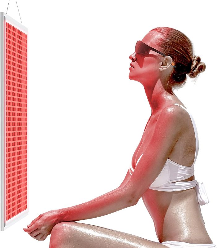 Photo 1 of Allisable Red Light Therapy Panel, Deep Red 660nm and Near Infrared 850nm Light Combo(646 LEDs)
