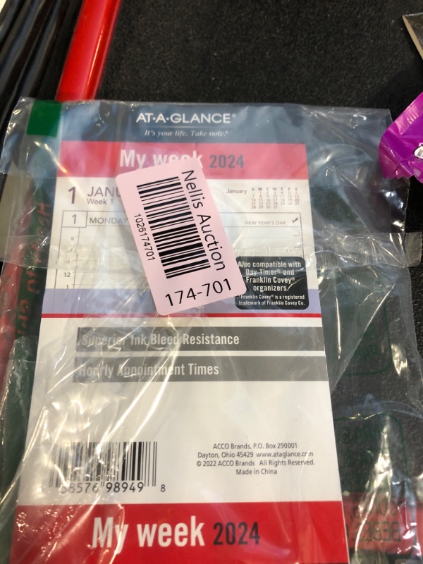 Photo 2 of AT-A-GLANCE 2024 Weekly Planner Refill, 3-3/4" x 6-3/4", Portable Size, Loose-Leaf (063-285Y)
