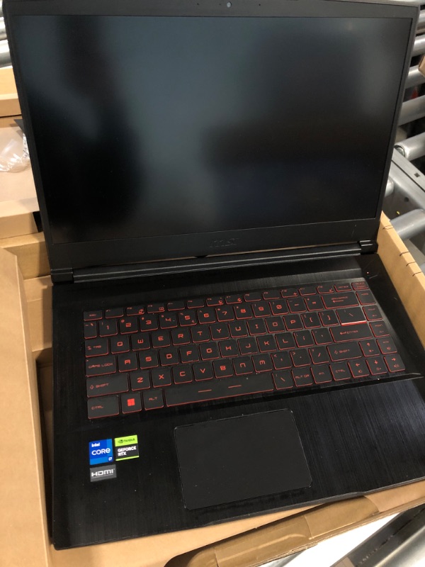 Photo 7 of MSI Thin GF63 15.6" 144Hz Gaming Laptop: 12th Gen Intel Core i7, NVIDIA GeForce RTX 4050, 16GB DDR4, 512GB NVMe SSD, Type-C, Cooler Boost 5, Win11 Home: Black 12VE-066US 12th Gen i7 RTX 4050 15.6"