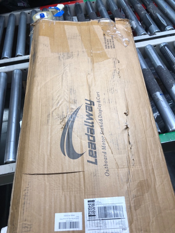 Photo 1 of LEADALLWAY Outboard Boat Motor Stand Carrier Cart Dolly Storage Pro Heavy Duty Multi Purposed Engine Stand WOODEN-15 to 30HP U