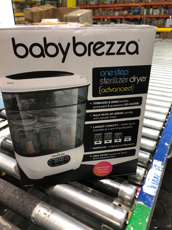 Photo 1 of Baby Brezza Baby Bottle Sterilizer and Dryer Advanced – Electric Steam Sterilization Machine – Universal Sterilizing for All Bottles: Plastic + Glass + Pacifiers + Breast Pump Parts - HEPA Filtration