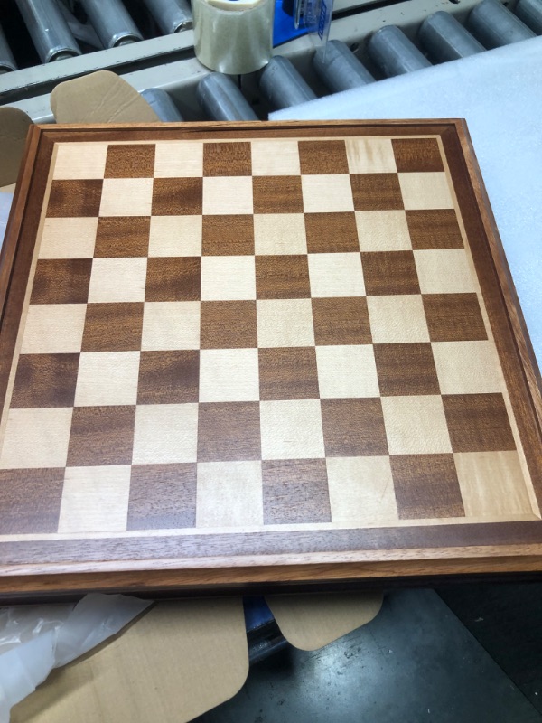 Photo 3 of AMEROUS 19 Inches Professional Wooden Tournament Chess Board with 2.0" Squares / Gift Package / Chess Board Only (No Chess Pieces)