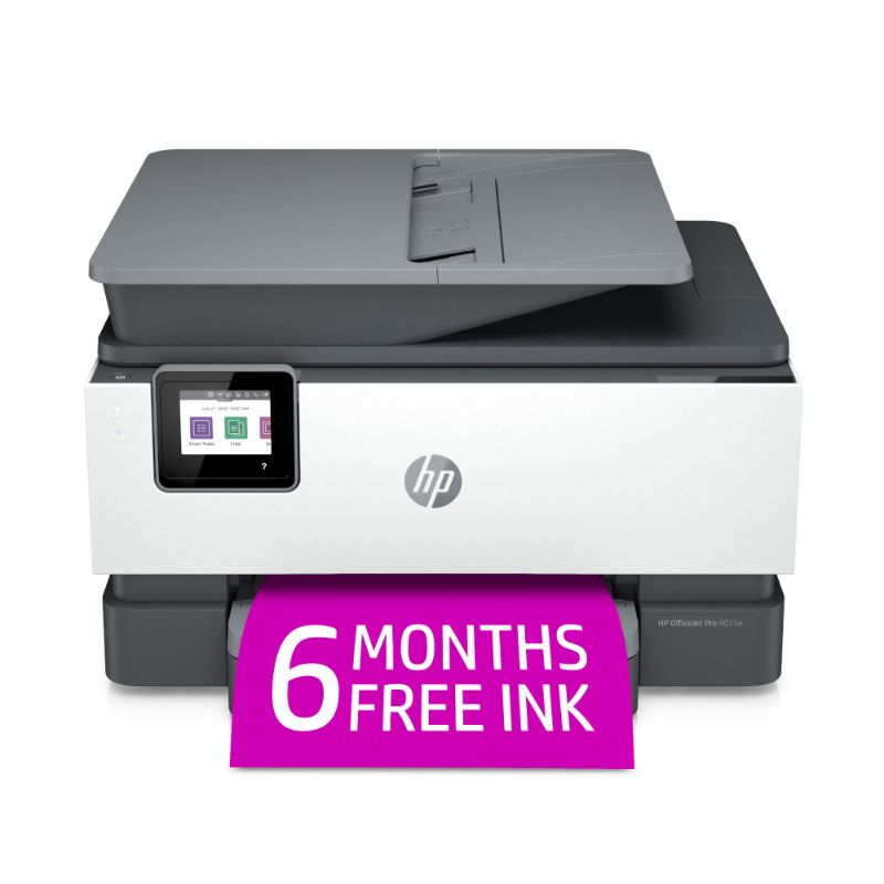 Photo 1 of HP OfficeJet Pro 9015e Wireless Color All-in-One Printer with bonus 6 months Instant ink with HP+ (1G5L3A),Gray