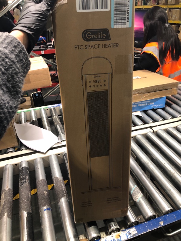 Photo 1 of 26" Space Heater for Large Room, Grelife 1500W PTC Oscillating Electric Heater with Thermostat, Remote, Overheat&Tip-Over Protection, 12H Timer, Portable Ceramic Heater for Indoor Use Bedroom Office 26 inch