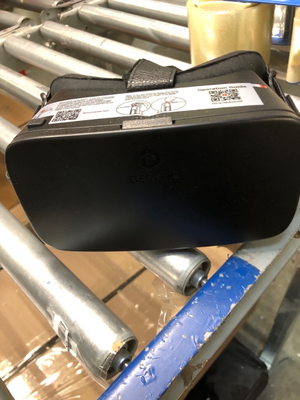 Photo 1 of DESTEK V5 VR Headset for Phone, 110° FOV VR Goggles, Eyes Protected Anti-Blue HD Lenses Virtual Reality Headsets for iPhone 15/14/13/12/11, Samsung, Android - Black