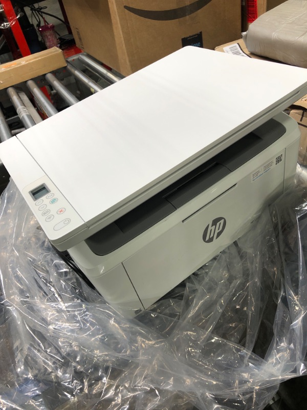 Photo 2 of HP LaserJet MFP M140w Wireless Black and White All-in-One Printer (7MD72F), White New Version: M140w