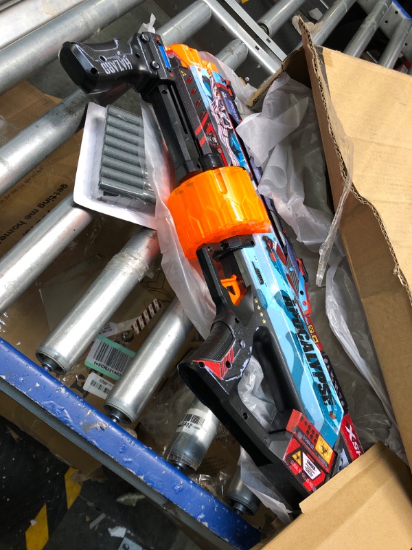 Photo 2 of XShot Skins Last Stand - Apocalypse 16 Darts by ZURU, X-Shot, Slam Fire, Auto Rotating Barrel, Toy Foam Blaster & Guns, Dart Blaster, Fun Gifts for Kids, Teens, Adults, Frustration Free Packaging Apocalypse Last Stand