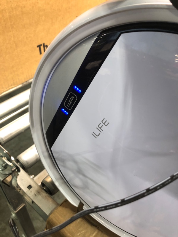 Photo 3 of ***NEEDS NEW CHARGER*** ILIFE V3s Pro Robot Vacuum Cleaner, Tangle-free Suction , Slim, Automatic Self-Charging Robotic Vacuum Cleaner, Daily Schedule Cleaning, Ideal For Pet Hair?Hard Floor and Low Pile Carpet