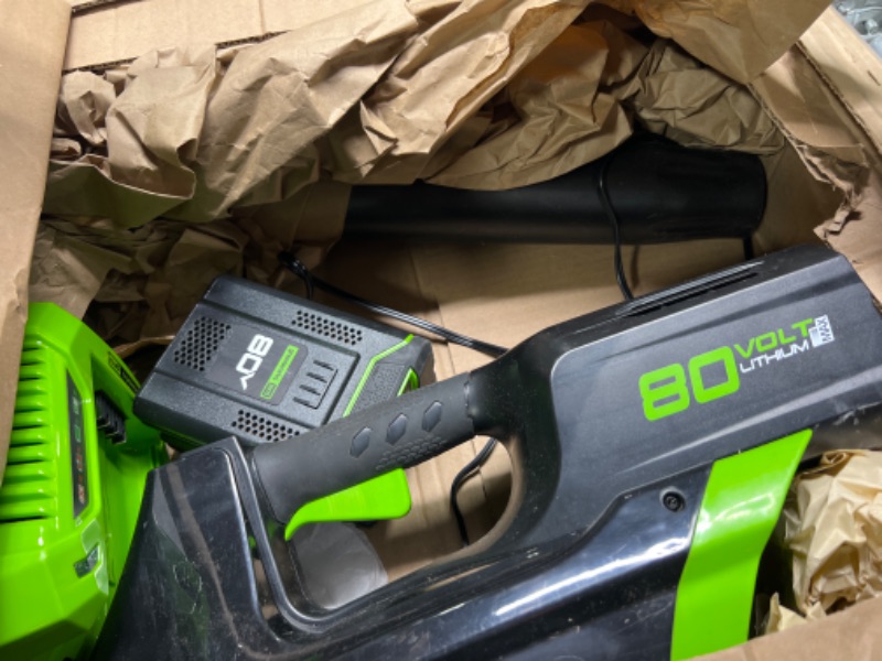 Photo 3 of **FOR PARTS ONLY** Greenworks Pro 80V (170 MPH / 730 CFM) Brushless Cordless Axial Blower, Tool Only BL80L02 Brushless Blower (Tool Only)