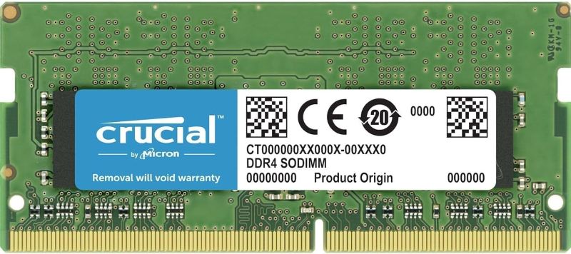 Photo 1 of Crucial RAM 8GB DDR4 3200MHz CL22 (or 2933MHz or 2666MHz) Laptop Memory CT8G4SFRA32A
