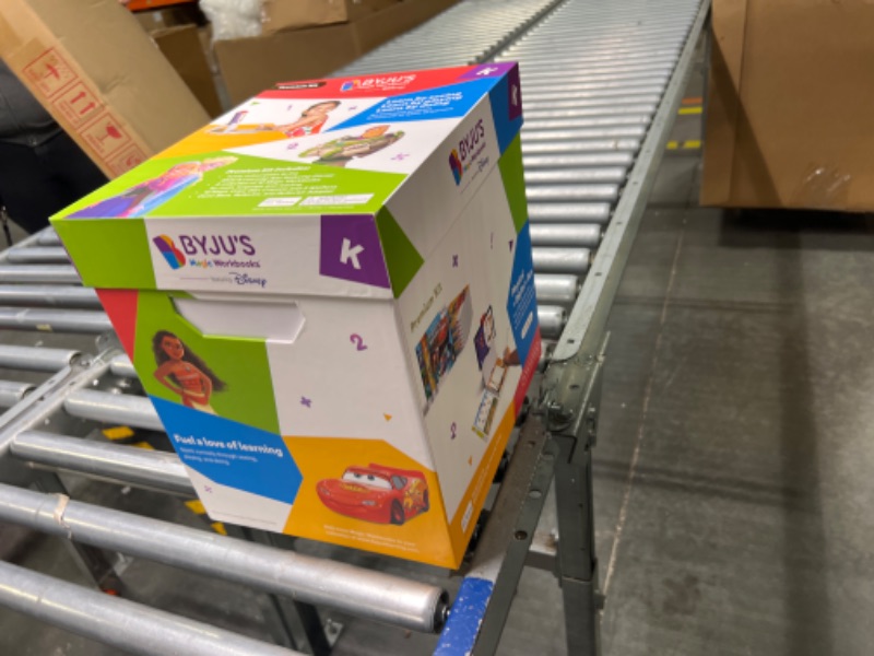 Photo 1 of BYJU’S Learning Kit: Disney, Kindergarten Premium Edition (App + 10 Workbooks) Ages 4-6 - Featuring Disney & Pixar Characters - Learn Letter Sounds, Sight Words & Numbers - Osmo Fire Base Included Fire Tablet Kindergarten