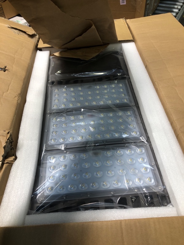 Photo 2 of 300W LED Parking Lot Lights Adjustable Slip Fitter Mount Natural White 5000K IP65 Waterproof Commercial LED Street Light Outdoor Dusk to Dawn Photocell