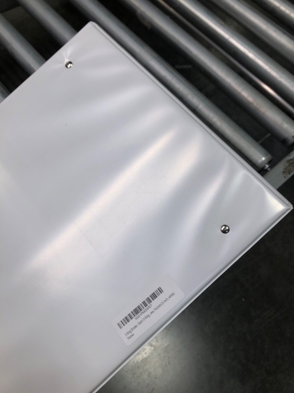 Photo 1 of 3 Ring Binder, Professional D Ring Binder 5 Inch, Presentation Folder for Pages 8.5 x 11 With Pockets, Clear View White Binder 5 Inch White
