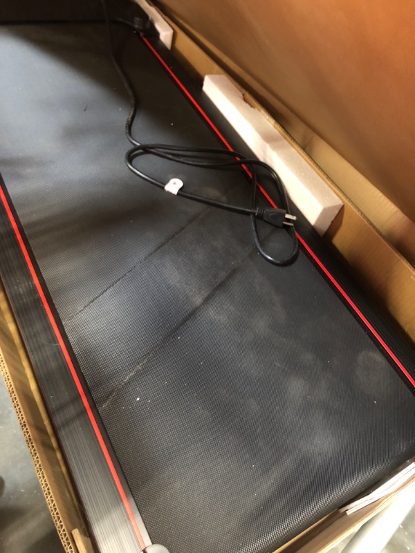 Photo 3 of UREVO Walking Pad, Under Desk Treadmill, Portable Treadmills for Home/Office, Walking Pad Treadmill with Remote Control, LED Display red