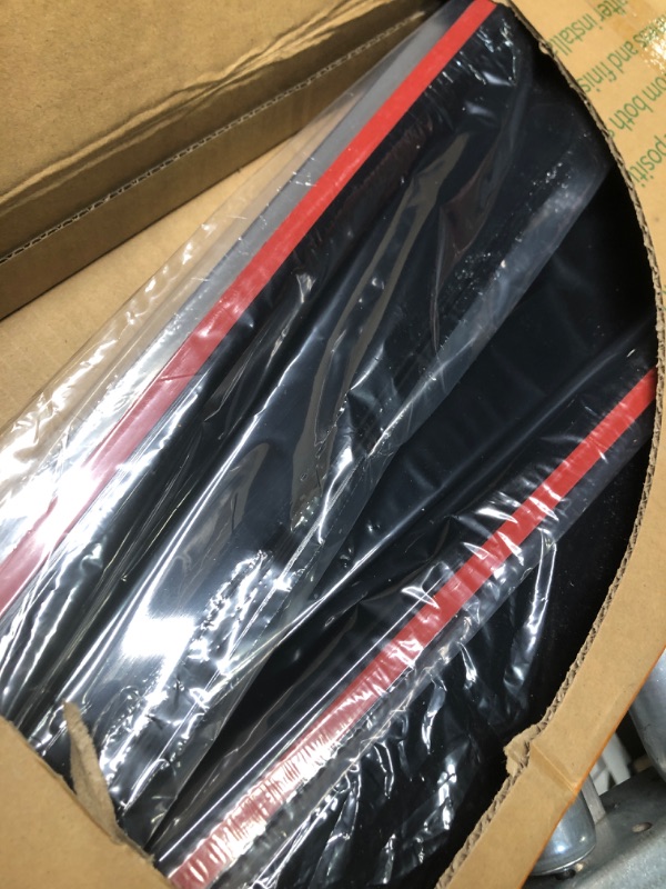 Photo 1 of S SONLEE Black Outside Mount Window Rain Guards Compatible with 2022-2023 Mitsubishi Outlander,Durable Window Visor Deflectors
