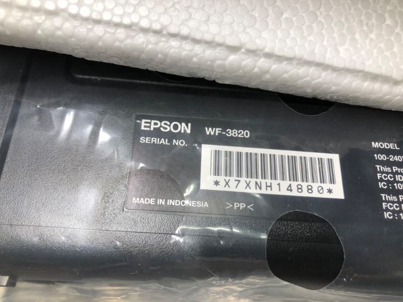 Photo 4 of Epson® Workforce® Pro WF-3820 Wireless Color Inkjet All-in-One Printer, Black Large Workforce Pro WF-3820 - New