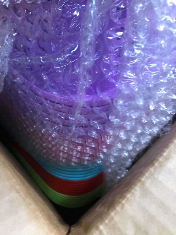 Photo 1 of 30 Pack A4 Size Classroom Storage Baskets Paper Organizer Basket Colorful Organization Storage Trays Mesh Bin for Teacher Classroom Office Home Basket Tray
