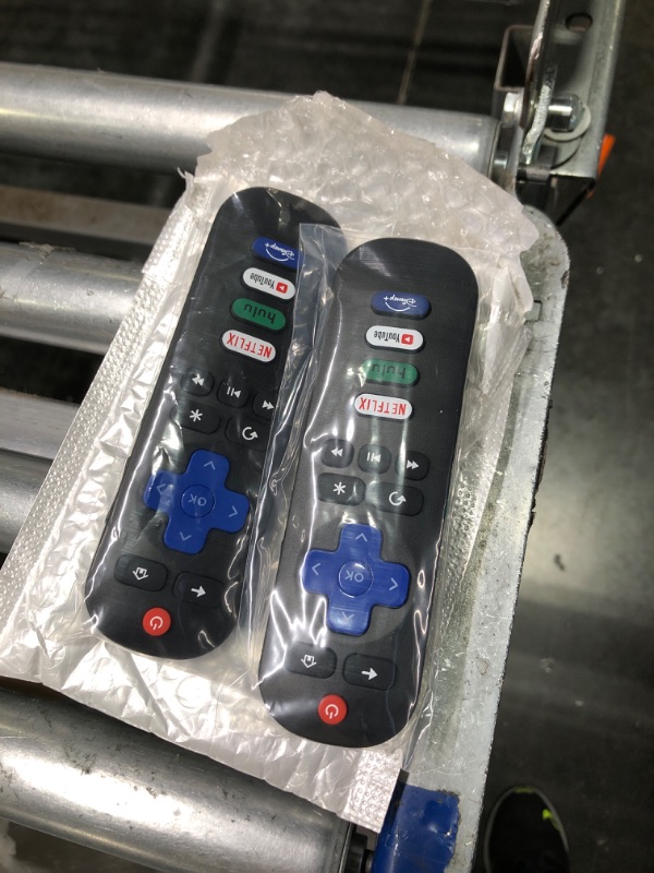 Photo 3 of 2 Pack Replacement Roku TV Remotes for TCL/Hisense/Sharp/Philips/Onn/Element/Insignia - With Netflix/Disney+/Hulu/YouTube Shortcuts
