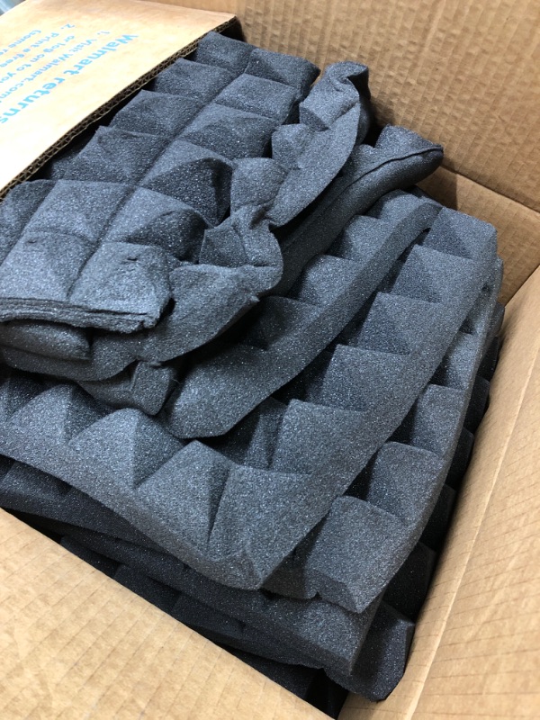 Photo 3 of 24 Pack Acoustic Foam Panels 2 Inches Thick Sound Proof Padding for Wall Pyramid, 2" X 12" X 12" Sound Absorbing Dampening Studio Foam with 16.4FT X 1Roll Nano Double Sided Tape