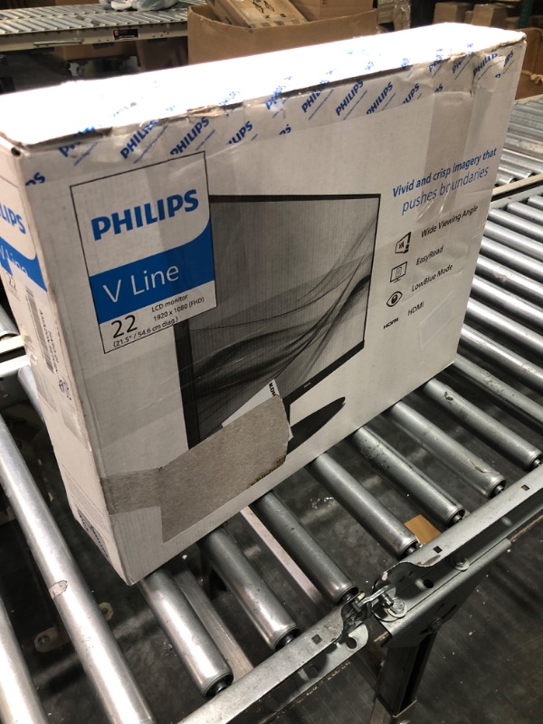 Photo 2 of PHILIPS Computer Monitors 22 inch Class Thin Full HD (1920 x 1080) 75Hz Monitor, VESA, HDMI & VGA Port, 4 Year Advance Replacement Warranty, 221V8LN 22" Class Full HD | VA